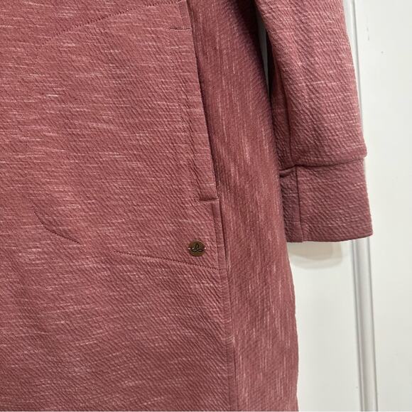 prAna Women's Sunrise Dress, Cowl Neck, Sweater, Recycled, Pink, Small - Picture 5 of 13
